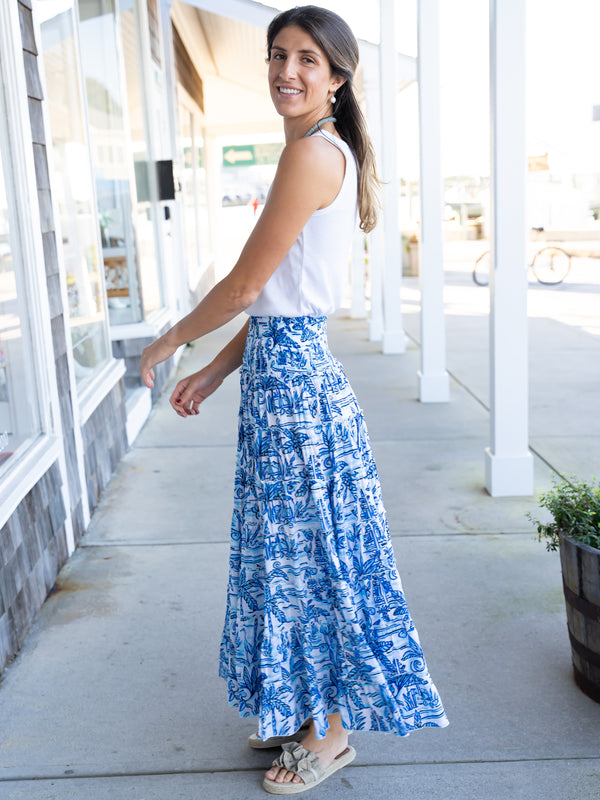 Madeira Maxi Skirt/Dress in Temple Time