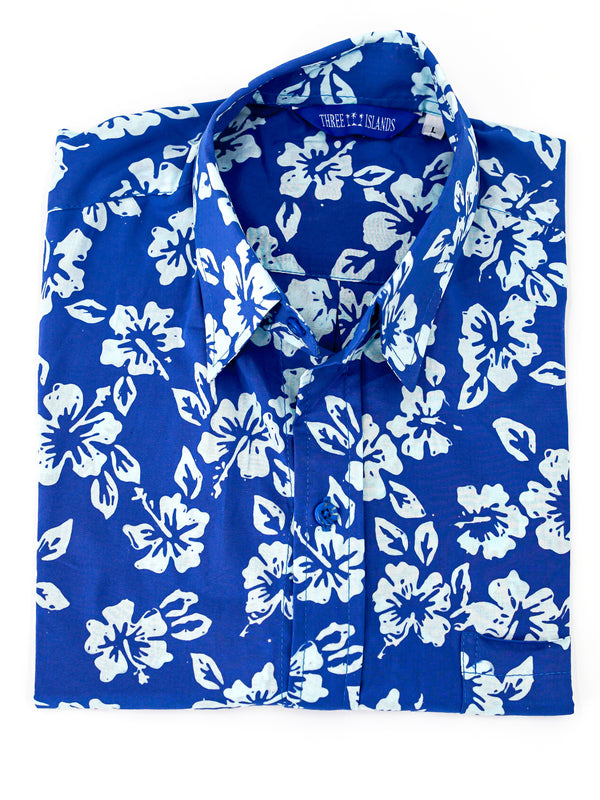 Bali Short-Sleeve Shirt in Atlantic Bloom